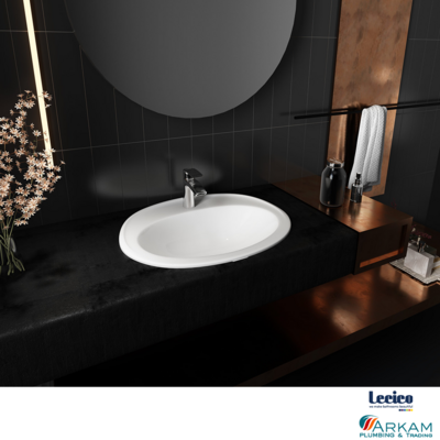 Sumaya 56cm Drop In Vanity Basin (1 Tap Hole)