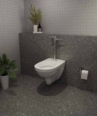 Atlas Cosmo Wall-Hung WC Pan (Top Entry), Excl Seat