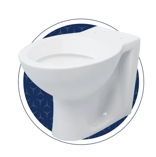 Atlas Back-to-Wall WC Pan Top Entry Excluding Seat