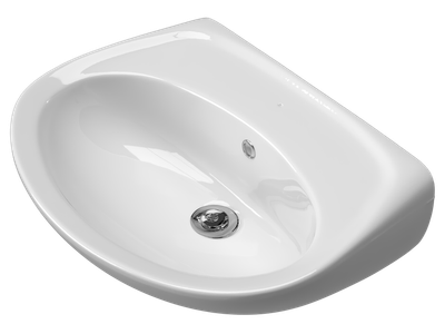 BASIN DELUX COURIER W/HUNG WHITE
