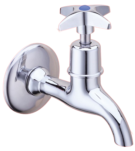 CROSS HANDLE NFR BIBTAP 15MM SHORT BODY