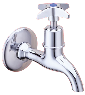 CROSS HANDLE NFR BIBTAP 15MM SHORT BODY