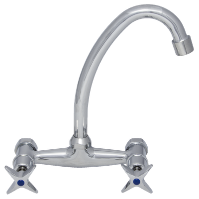 CROSS HANDLE NFR KITCHEN SINK MIXER WALL MOUNTED