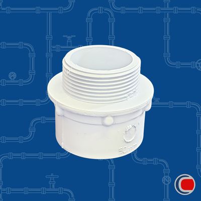 TUL 50MM X 1 1/2&quot; MALE ADAPTOR