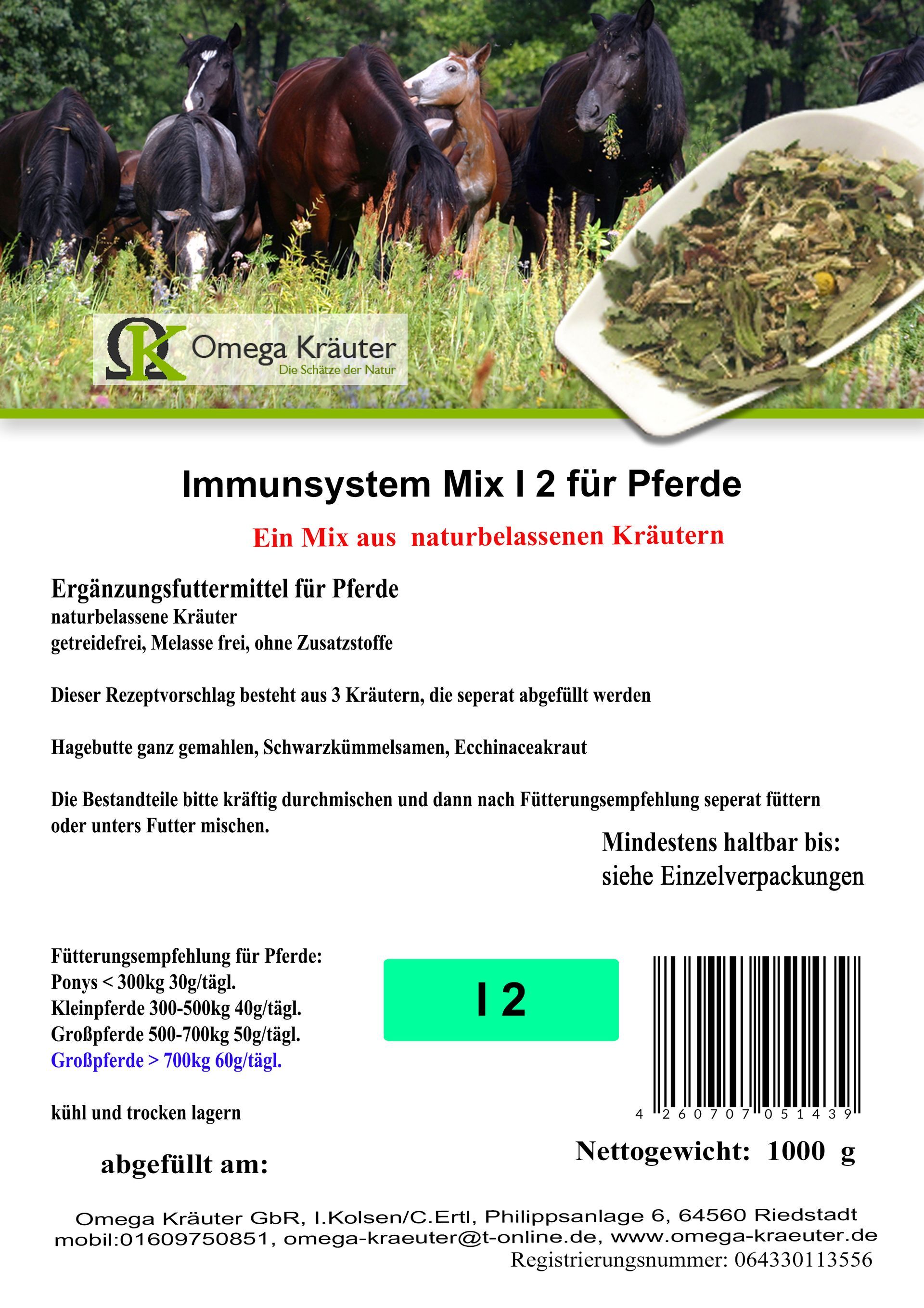 Immunsystem Box I 2 für Pferde