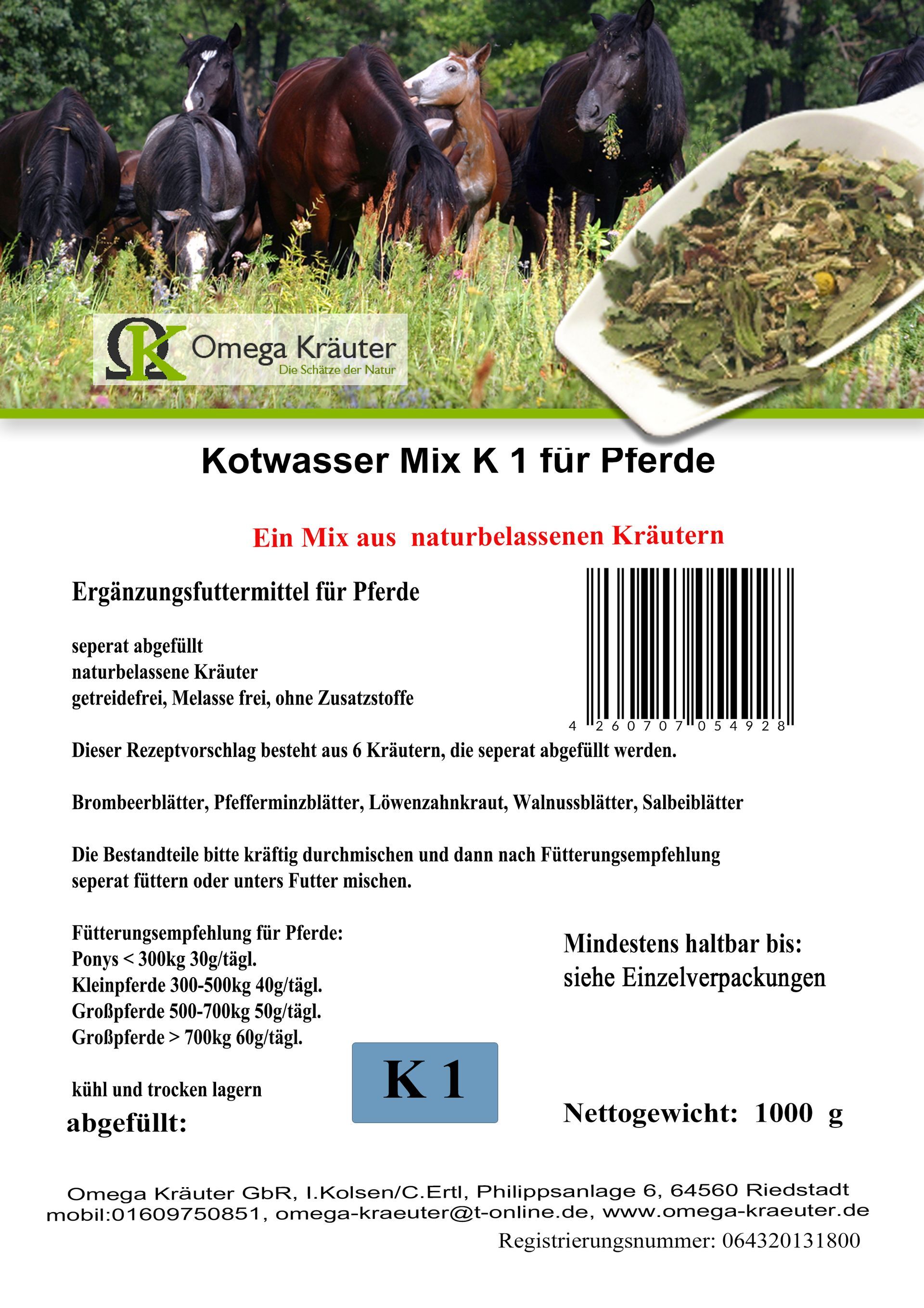 Kotwasser Box K 1 für Pferde