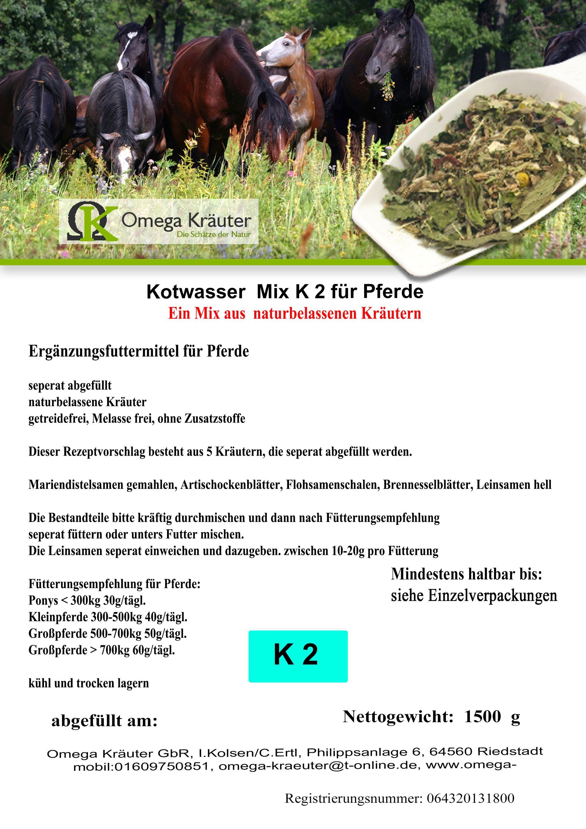 Kotwasser Box K 2 für Pferde