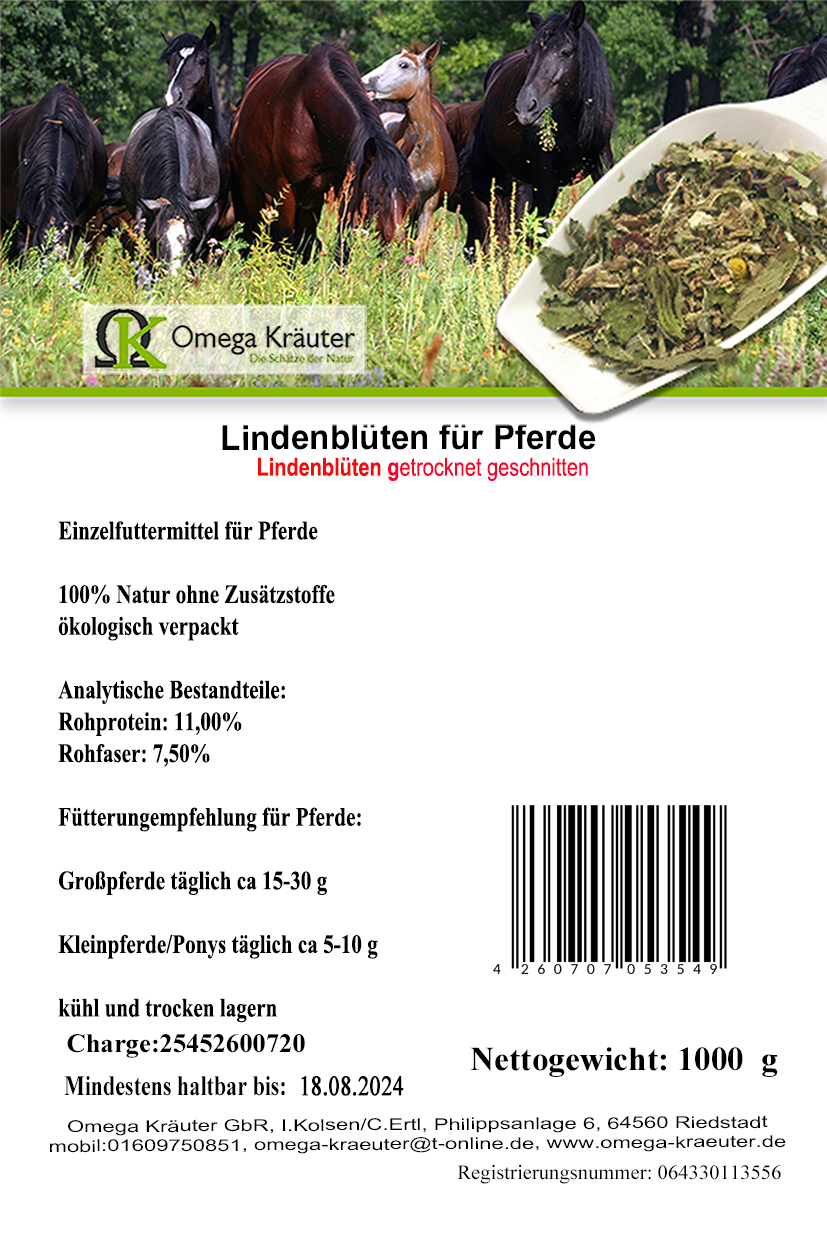 Lindenblüten für Pferde