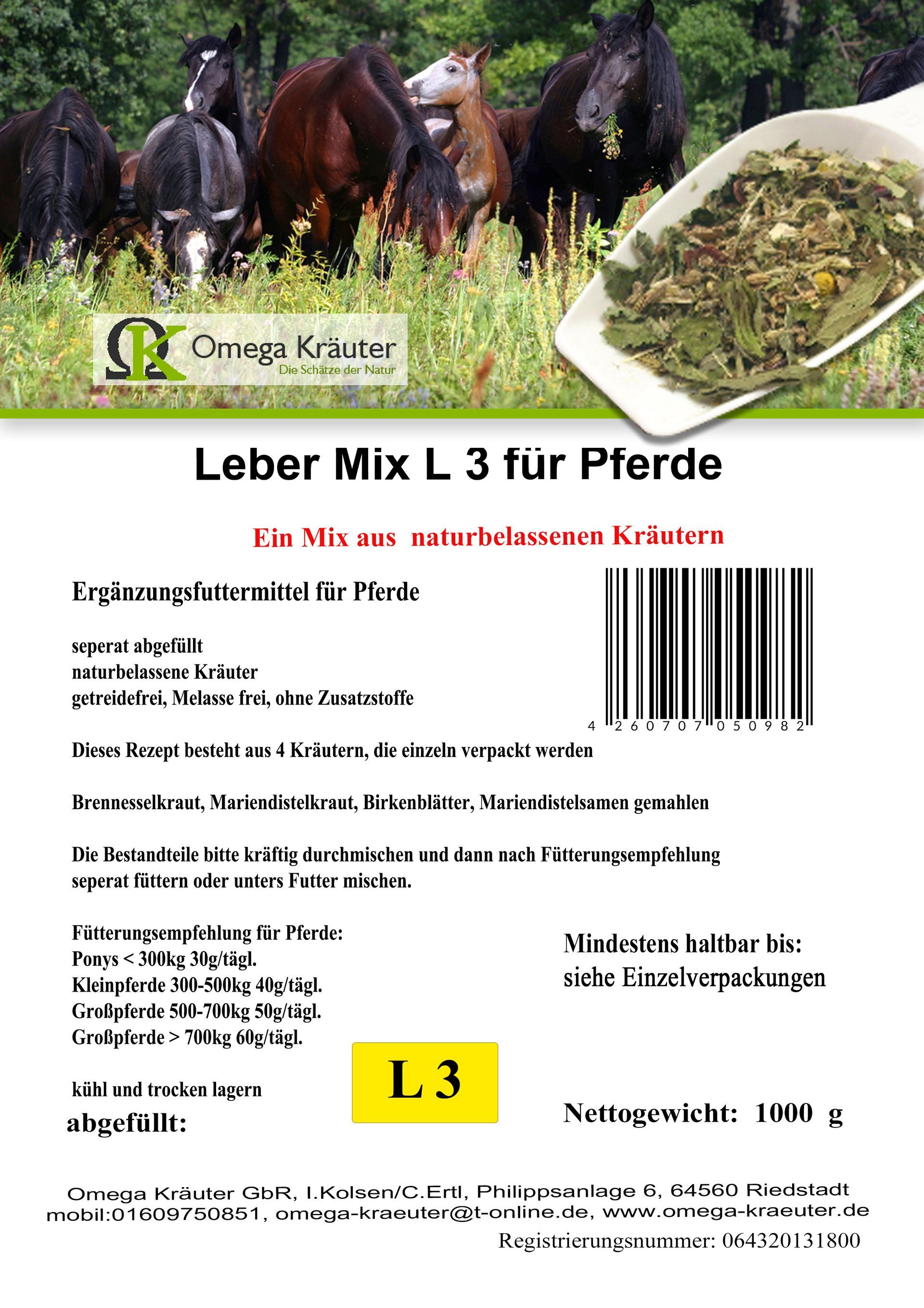 Leber - Box L 3 für Pferde
