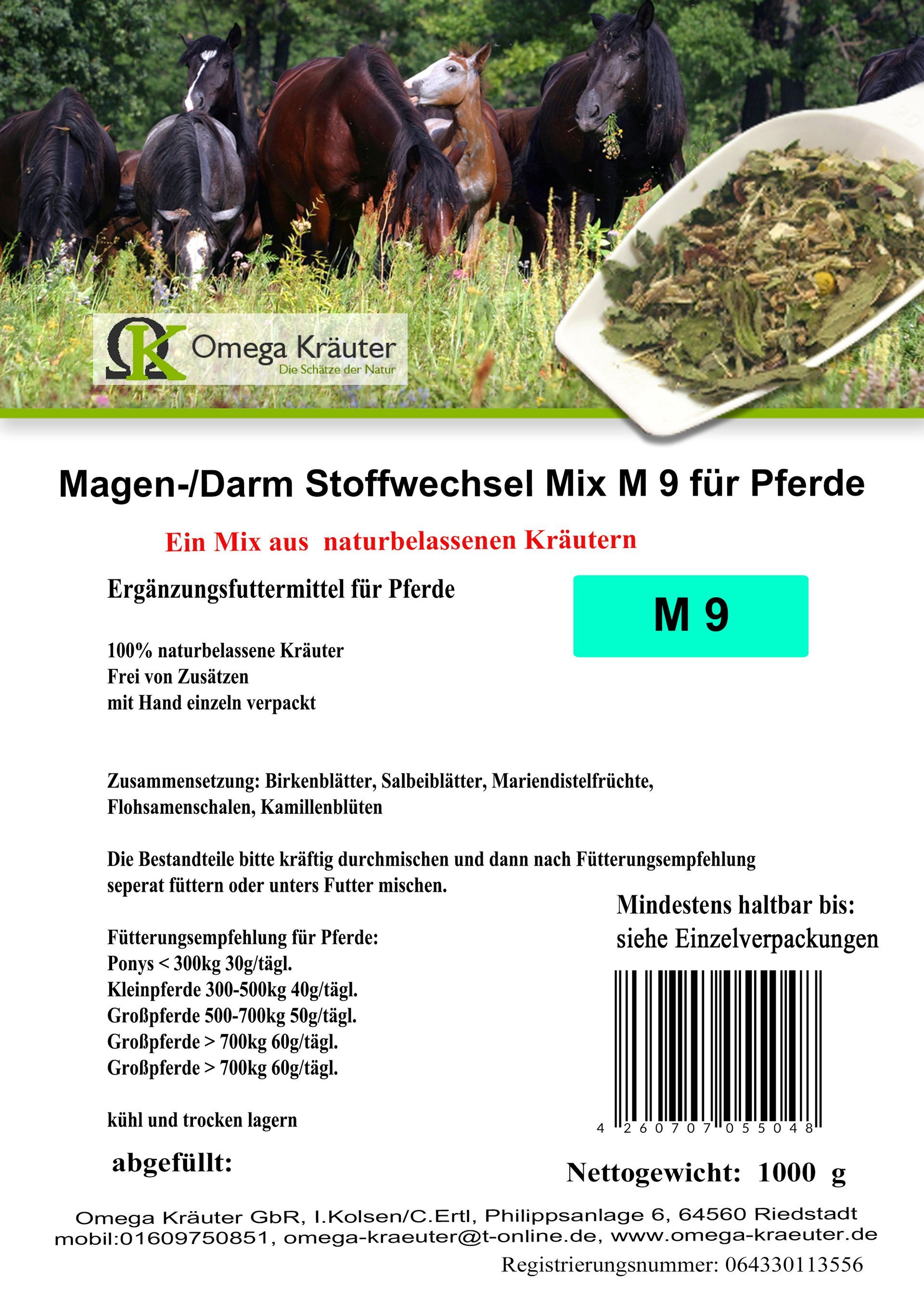 Magen-Darm-Stoffwechsel - Box M 9 für Pferde