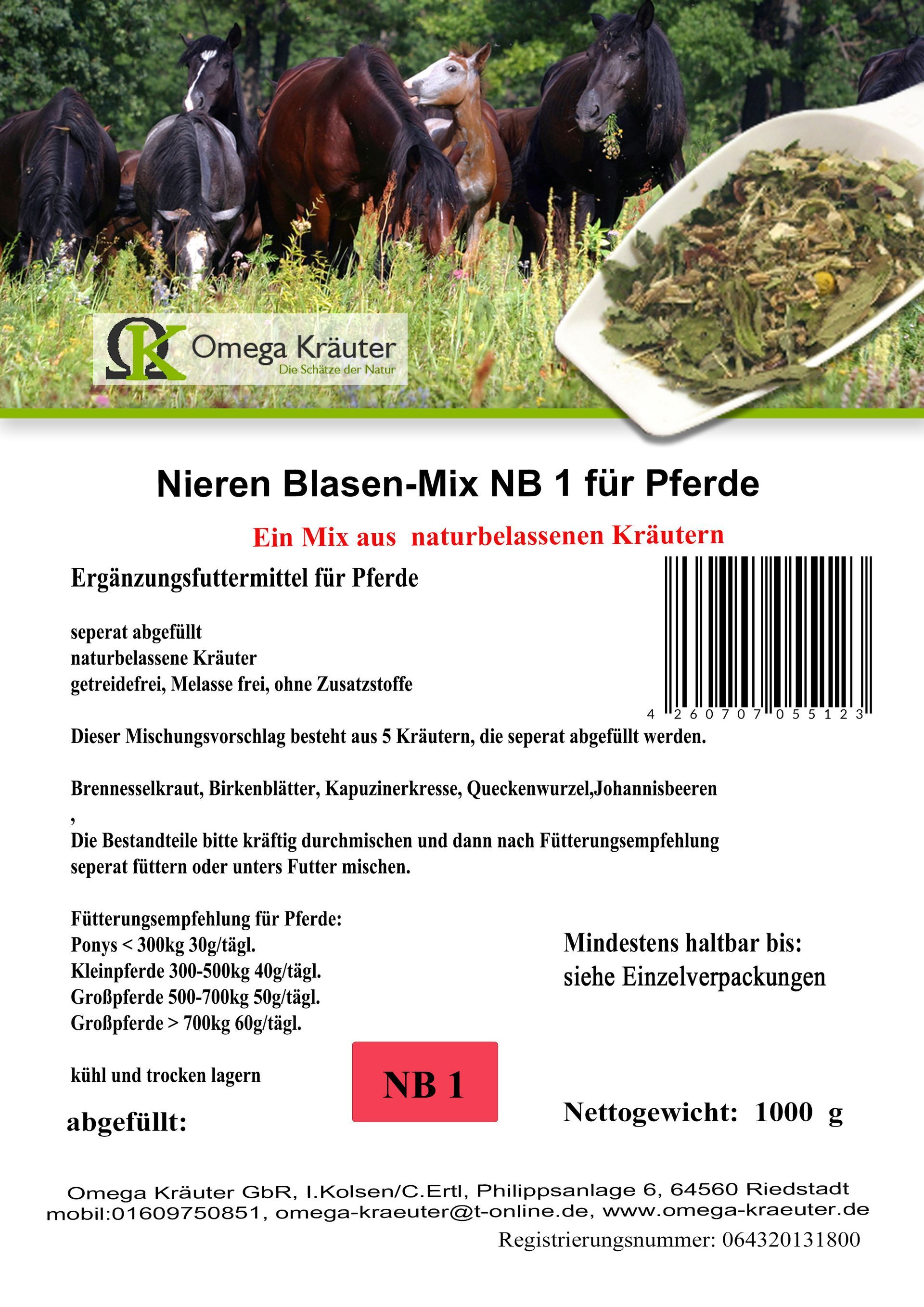 Nieren-Blasen Box NB1 für Pferde