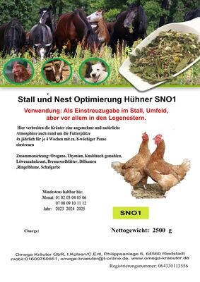 Stall und Nest Optimierung Hühner SNO1