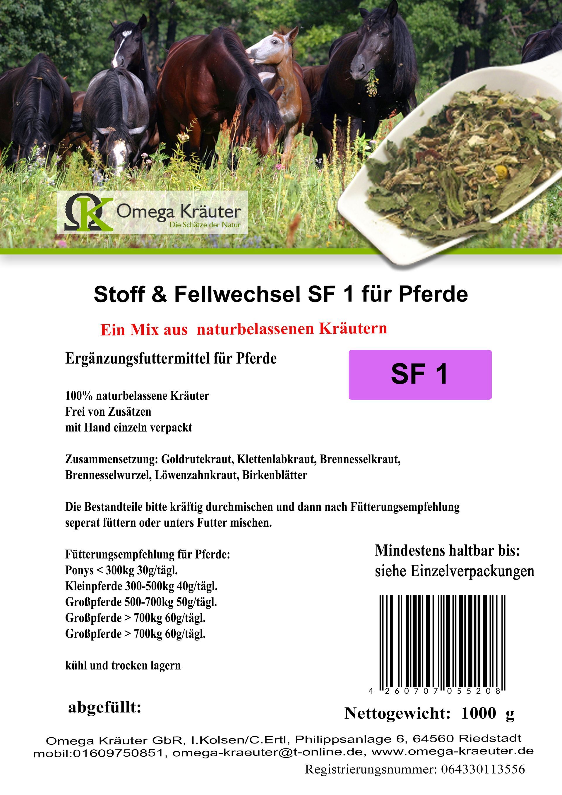 Stoff & Fellwechsel Box SF 1 für Pferde