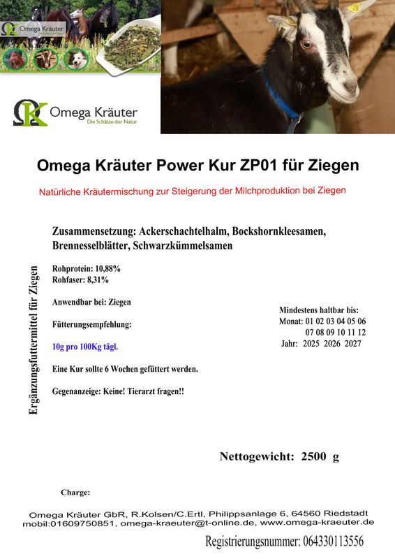 Power Mix ZP1 für Ziegen