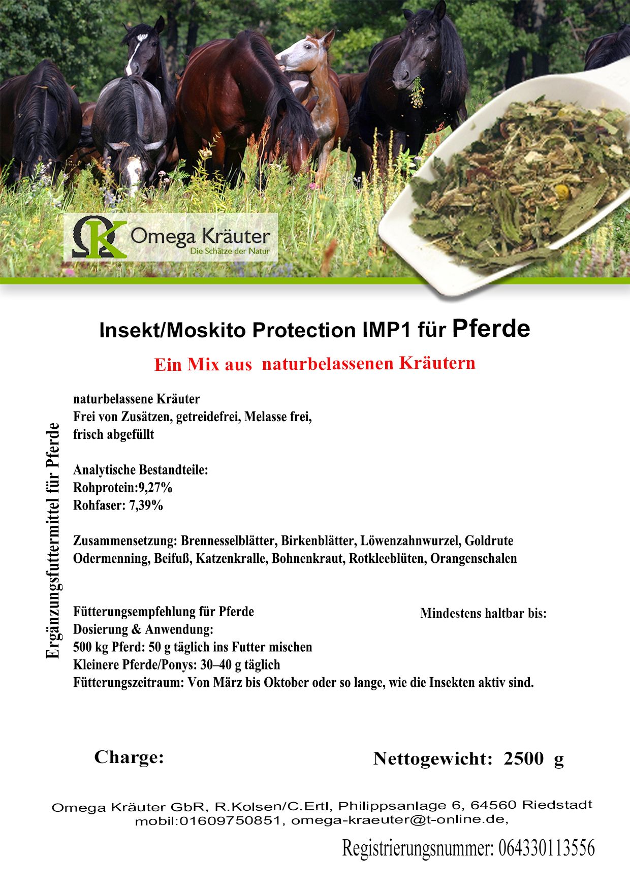 Insekt/Moskito Protection IMP1 für Pferde