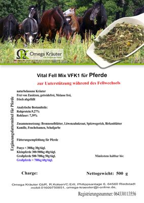 Vital Fell Mix VFK1 für Pferde