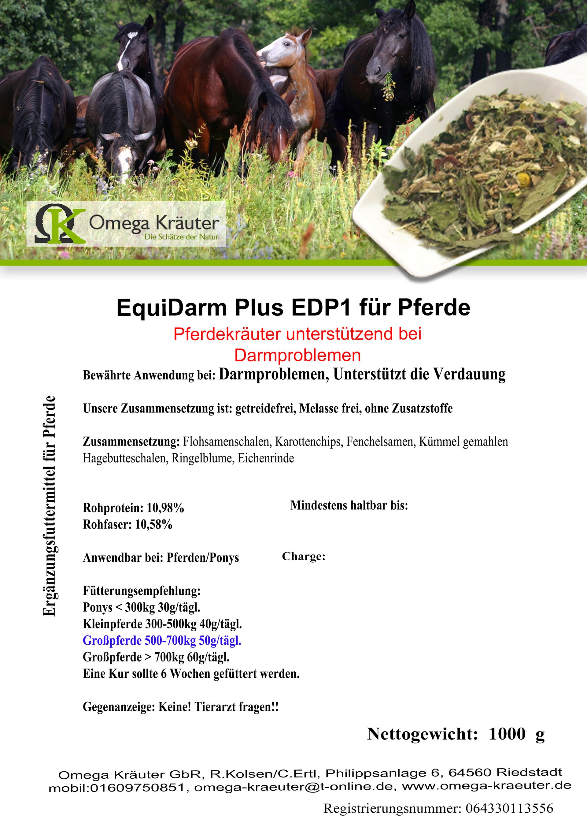 EquiDarm Plus EDP1 für Pferde