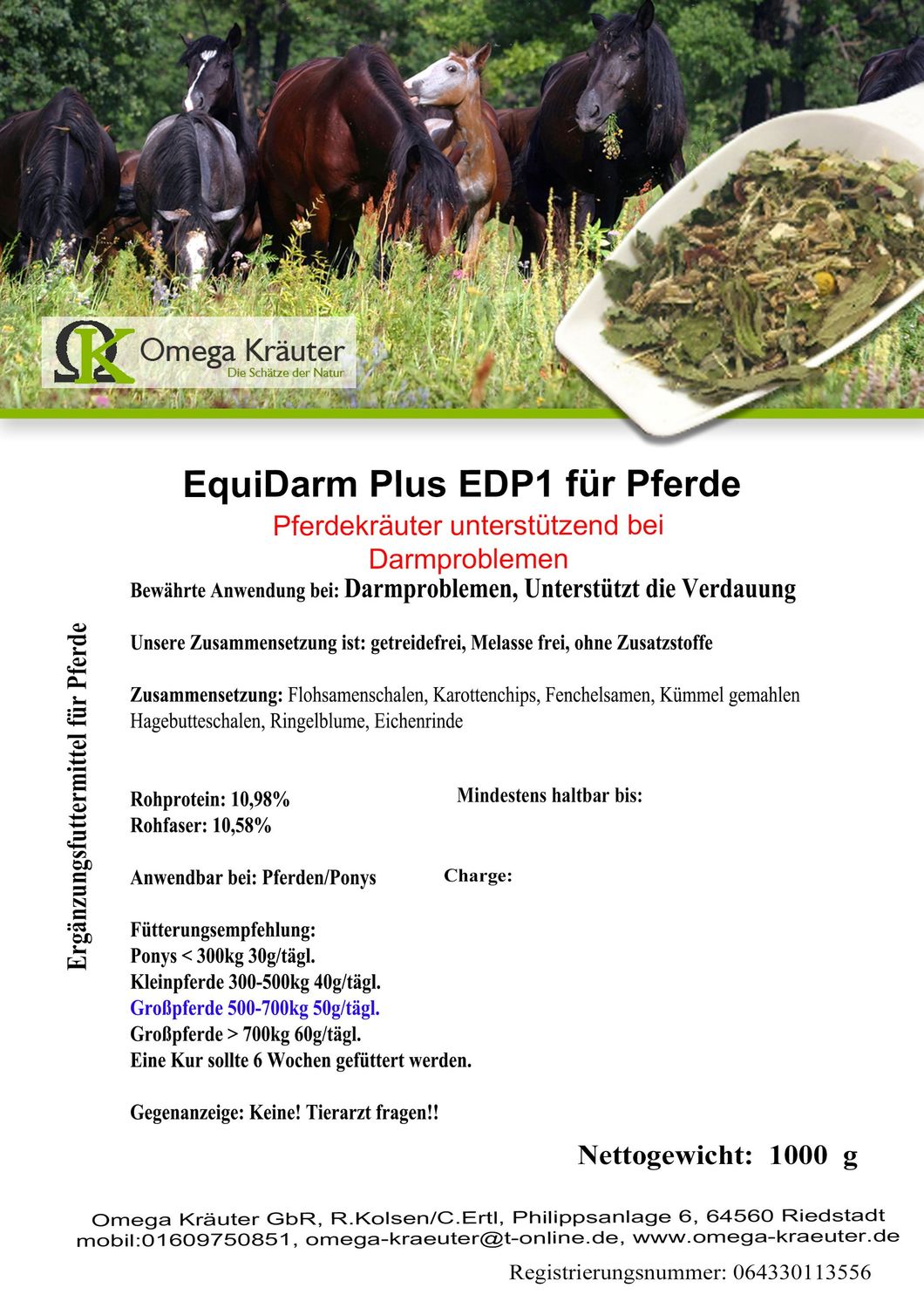 EquiDarm Plus EDP1 für Pferde