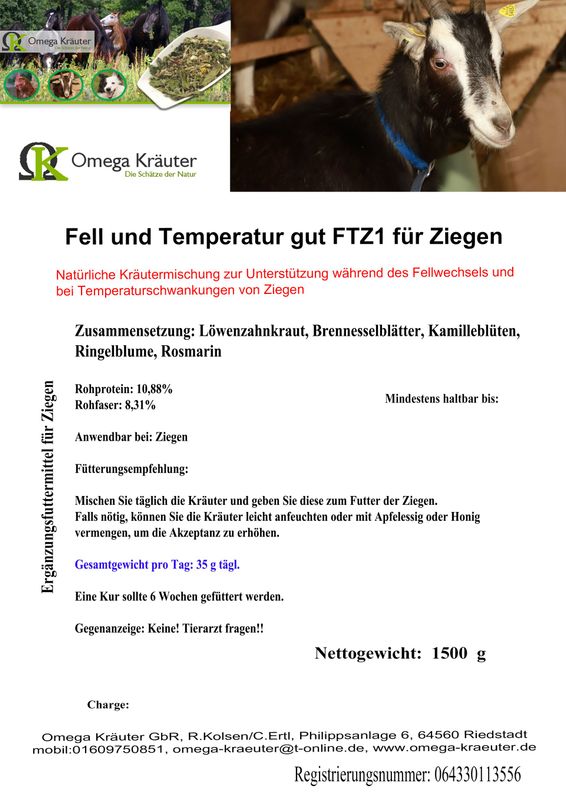 Fell und Temperatur gut für Ziegen FTZ1 Fell und Temperatur gut für Ziegen FTZ1