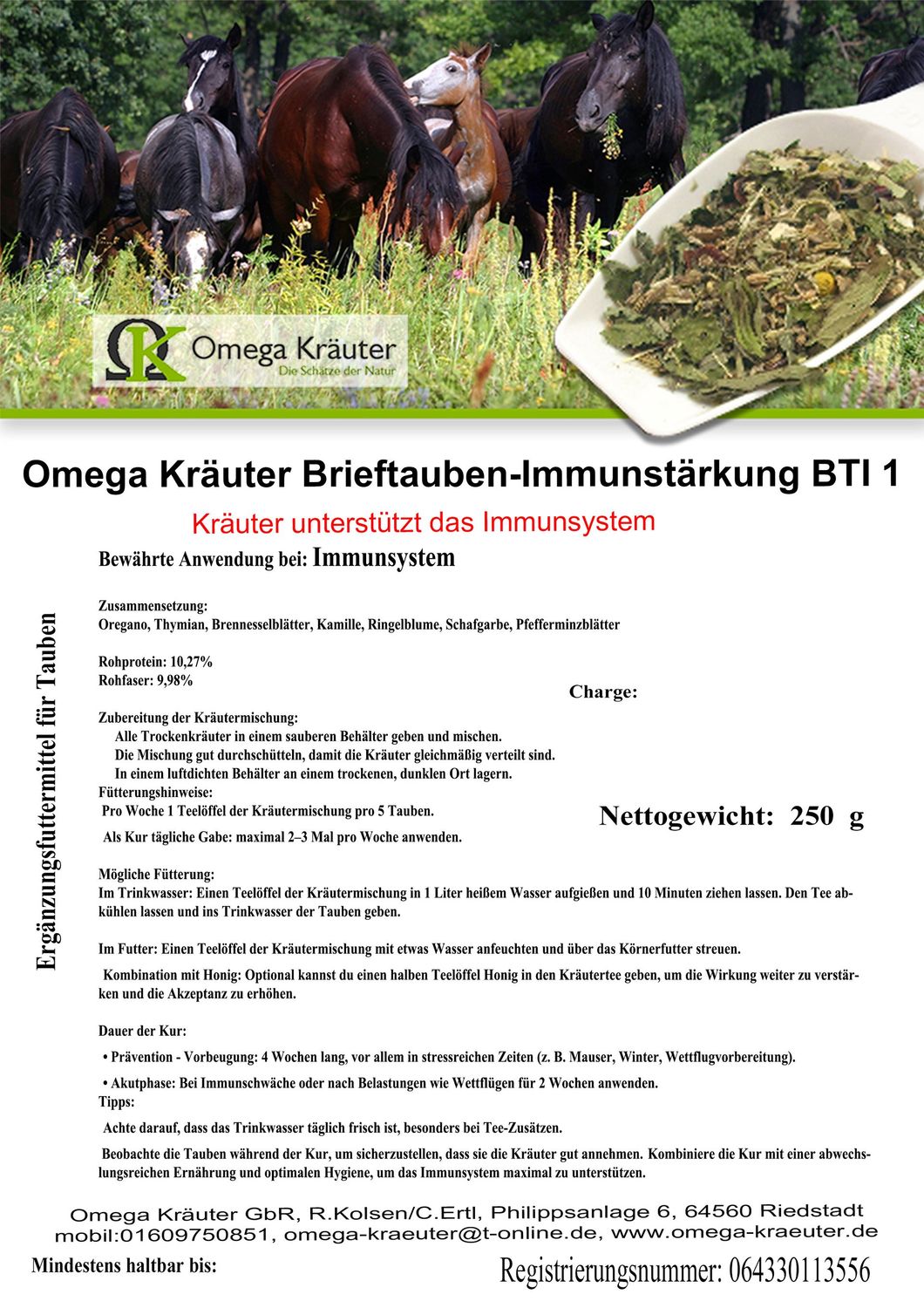Brieftauben Immun Gut BTI1