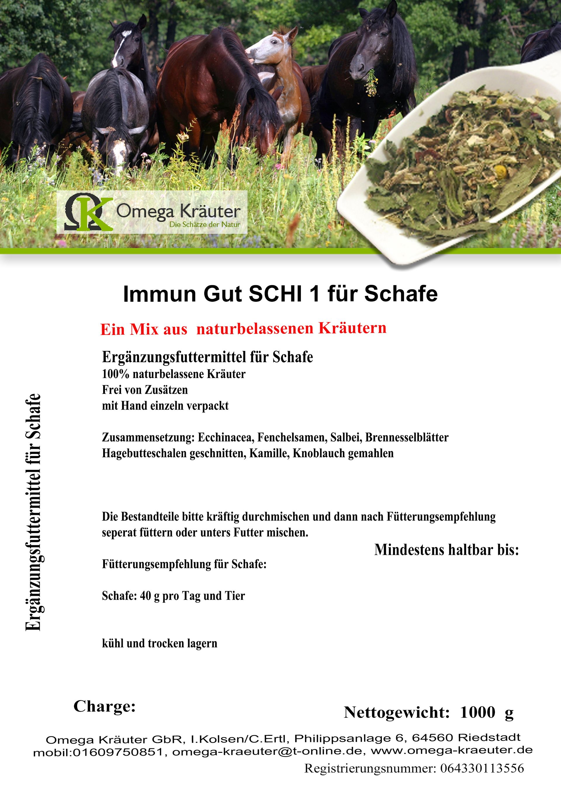 Immun Gut SCHI 1 für Schafe