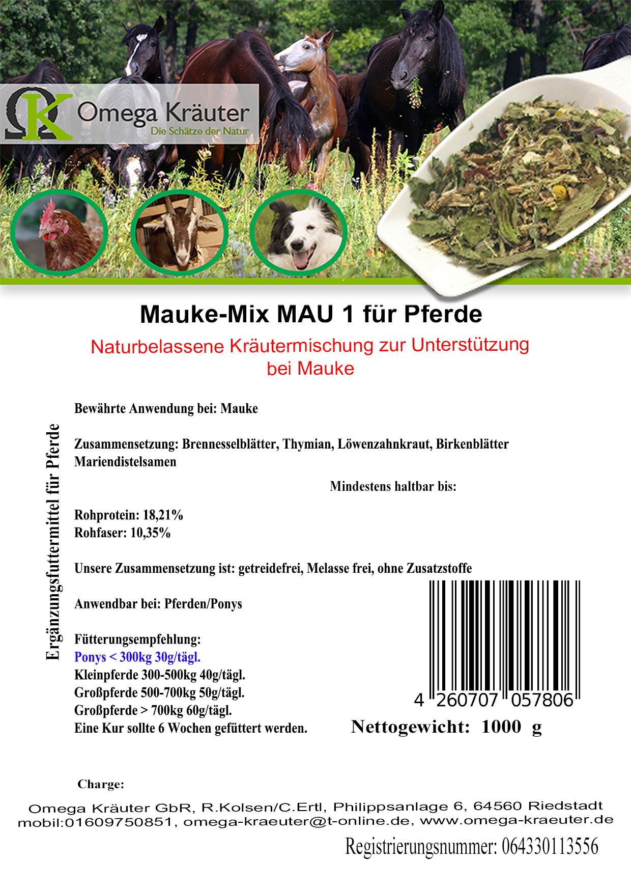 Mauke Box MAU1 für Pferde