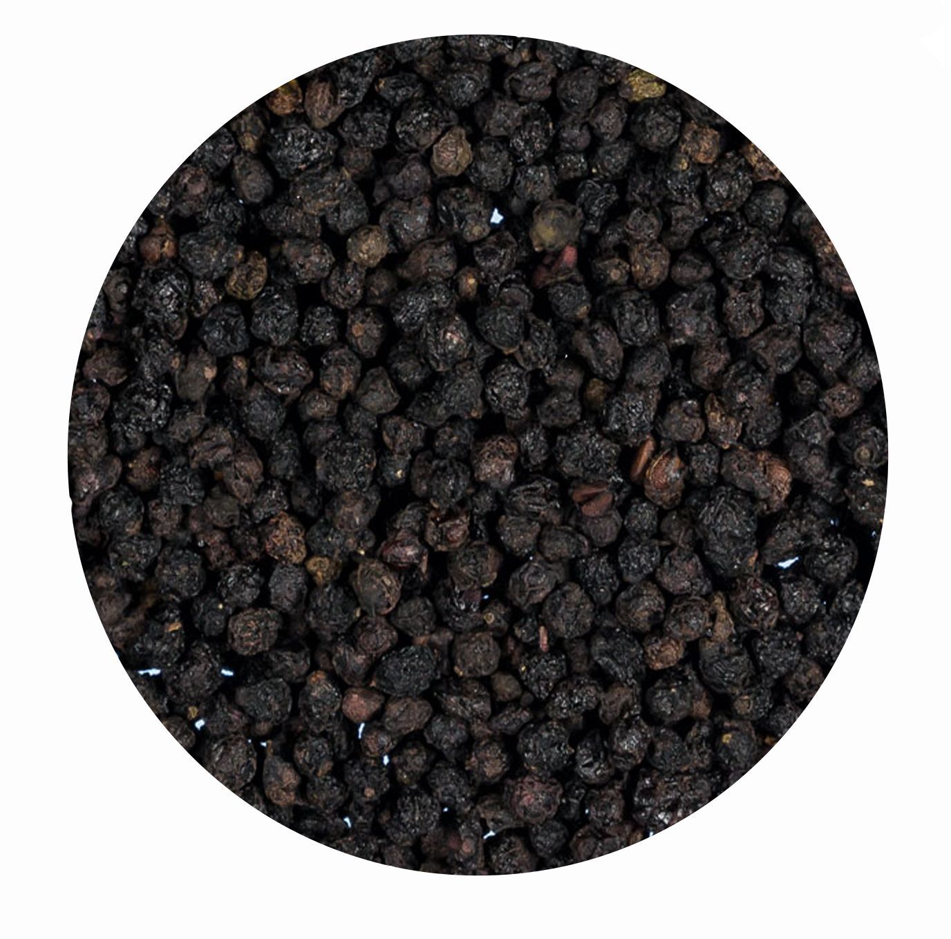 Holunderbeeren ganz für Pferde und Hunde