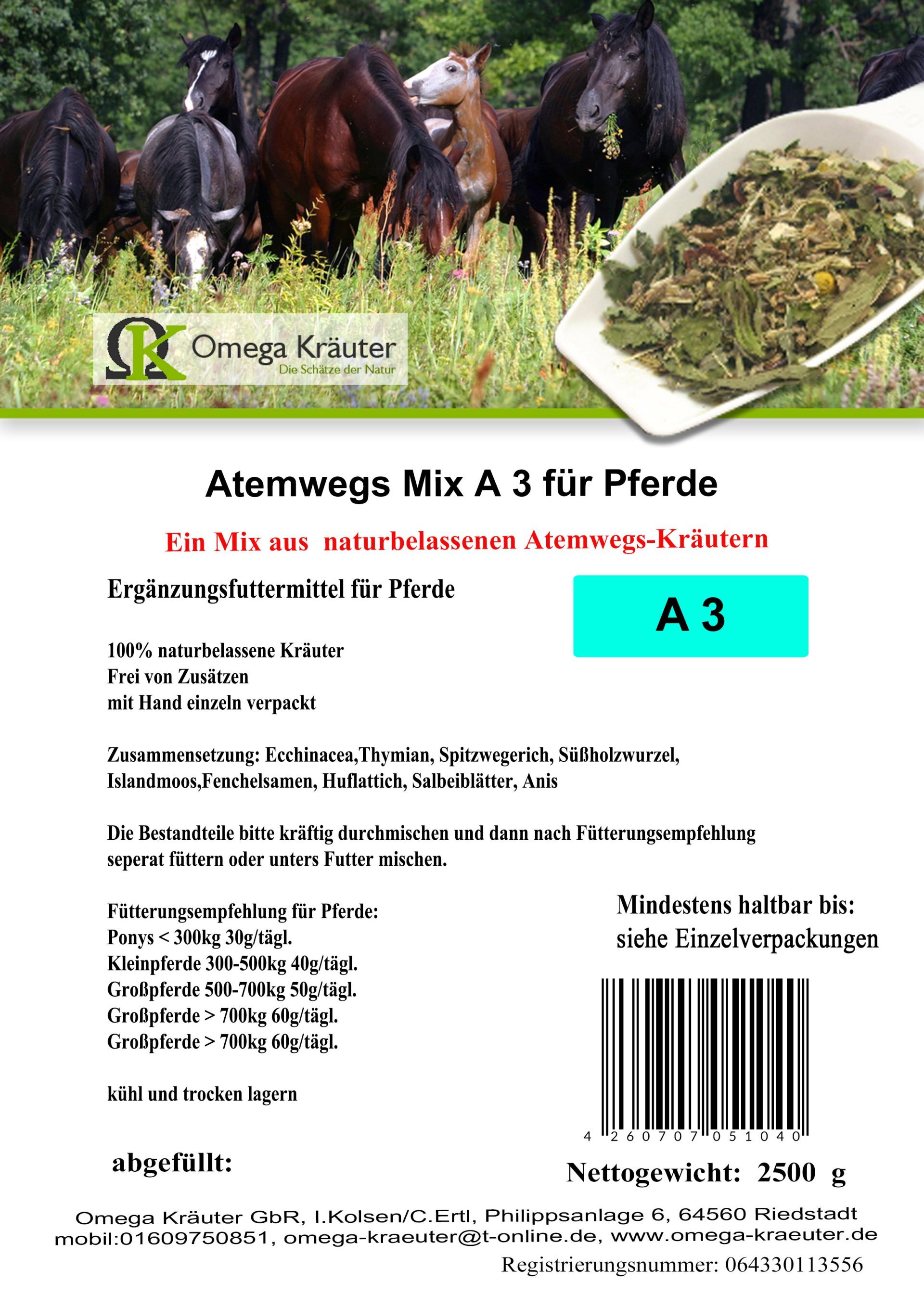 Atemwegs-Box A 3 - für Pferde