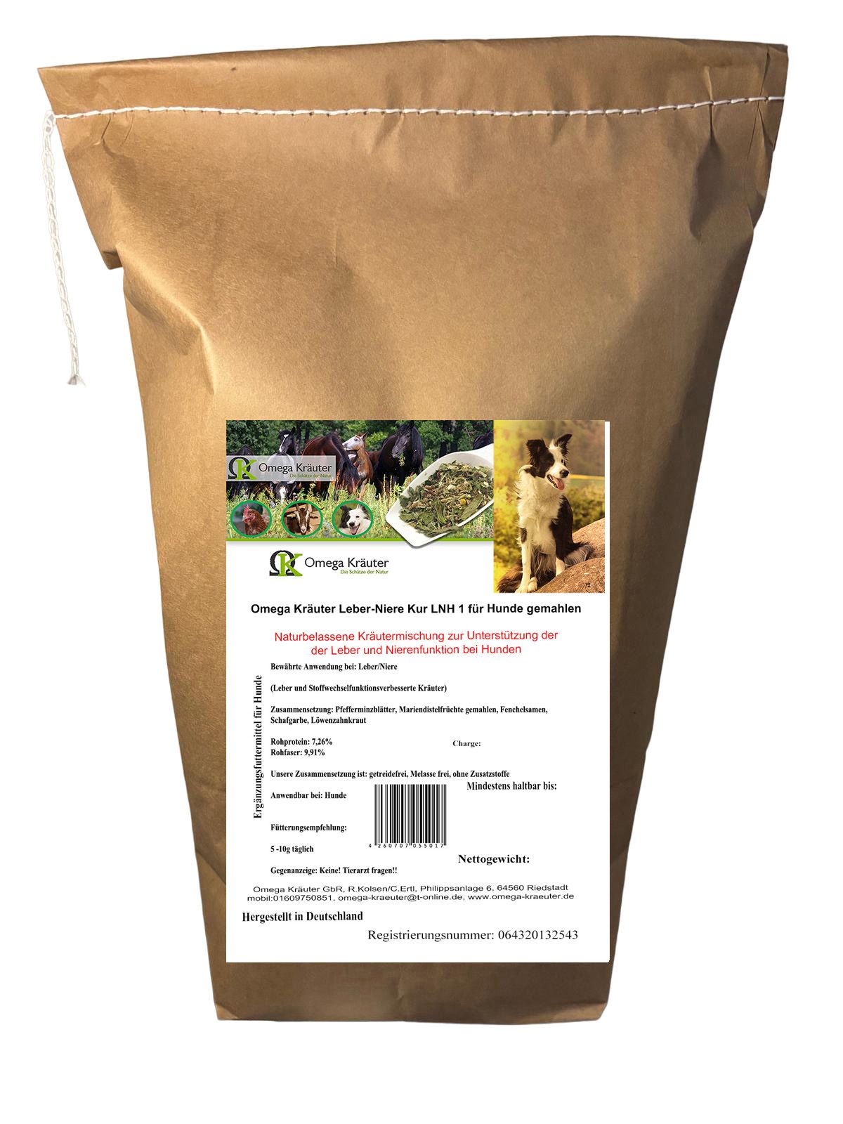 Leber-Niere Box LNH 1 für Hunde, gemahlen