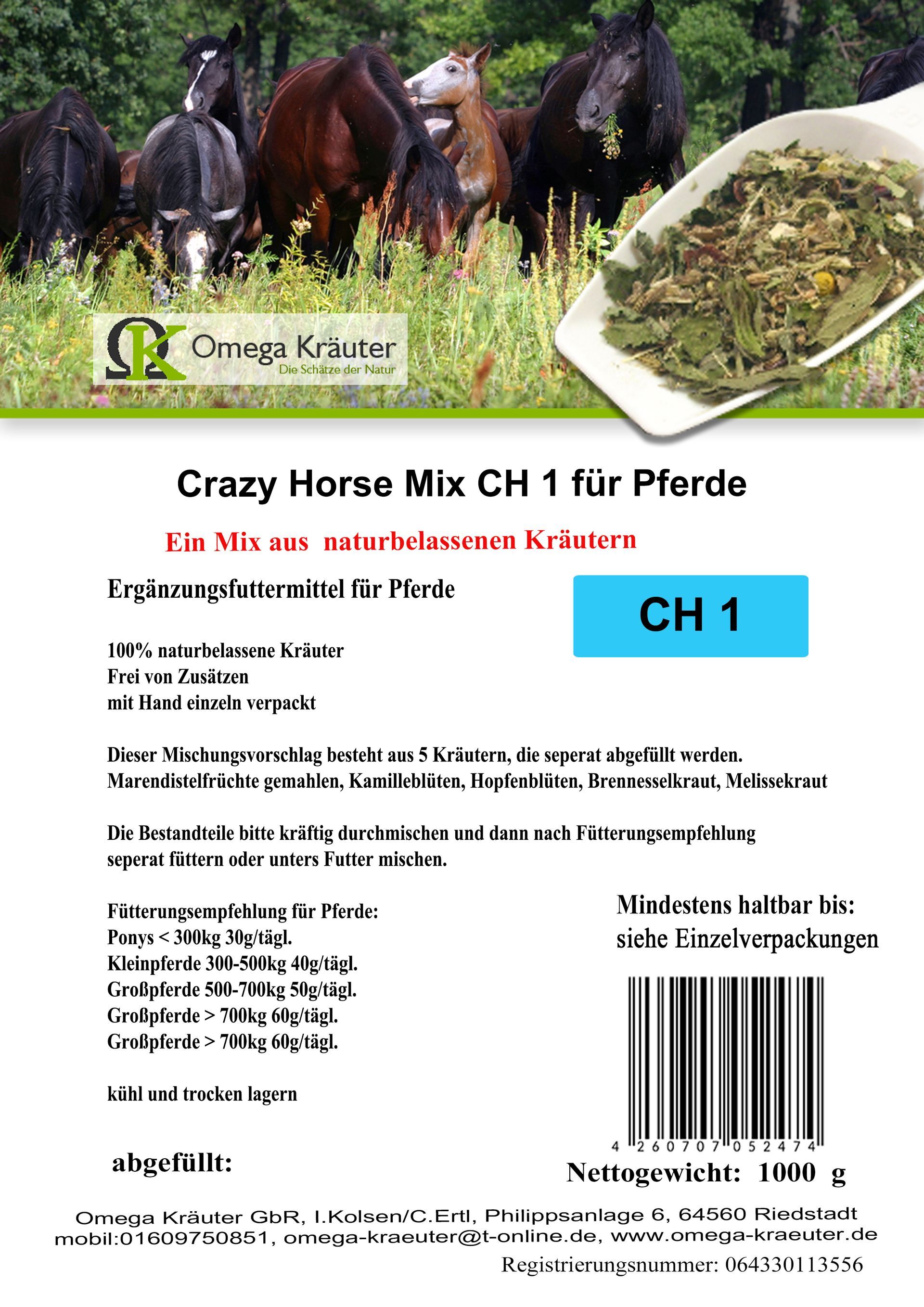 Nerven und Gemüt Box CH 1 für Pferde