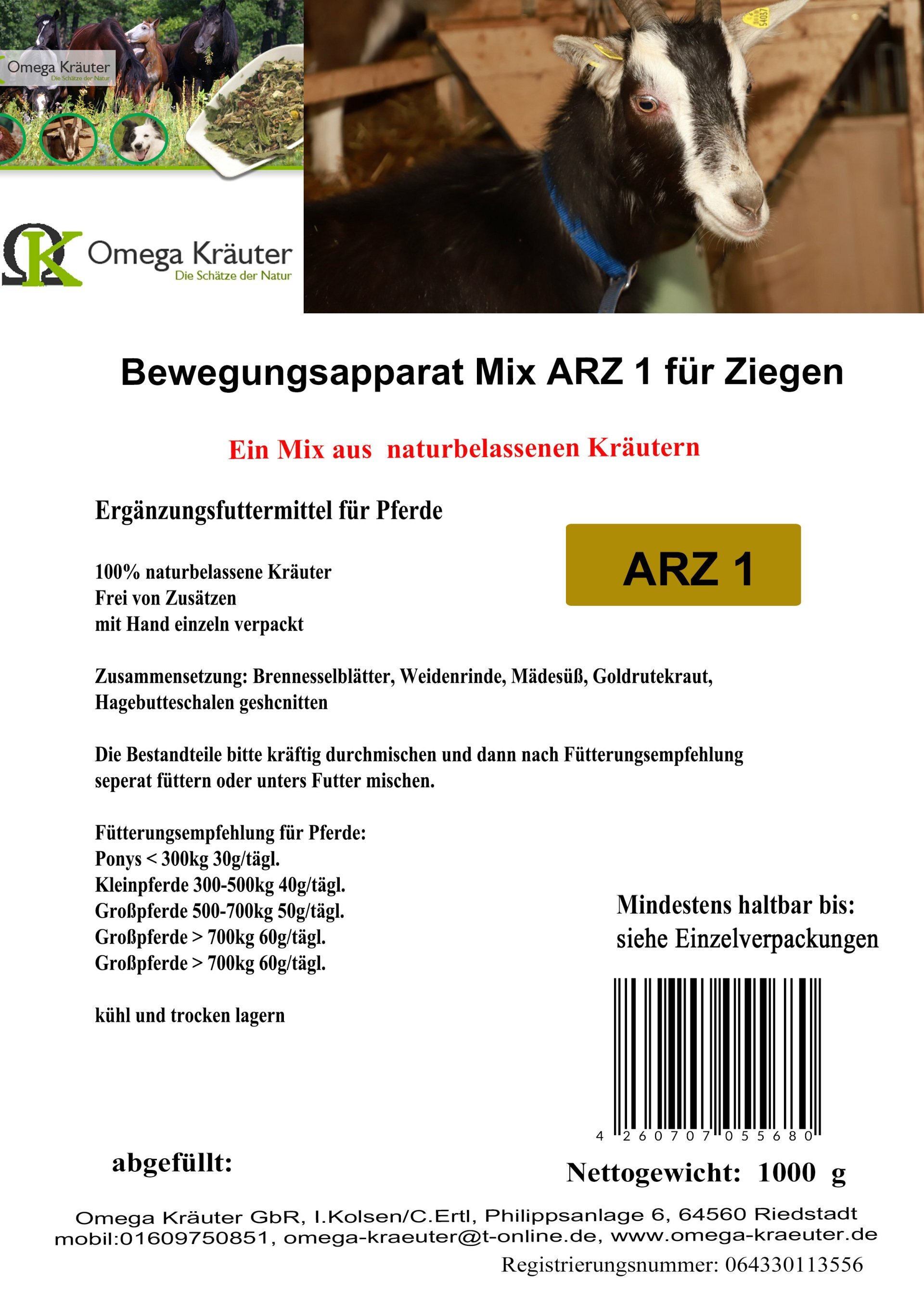 Bewegungsapparat Box ARZ01 für Ziegen