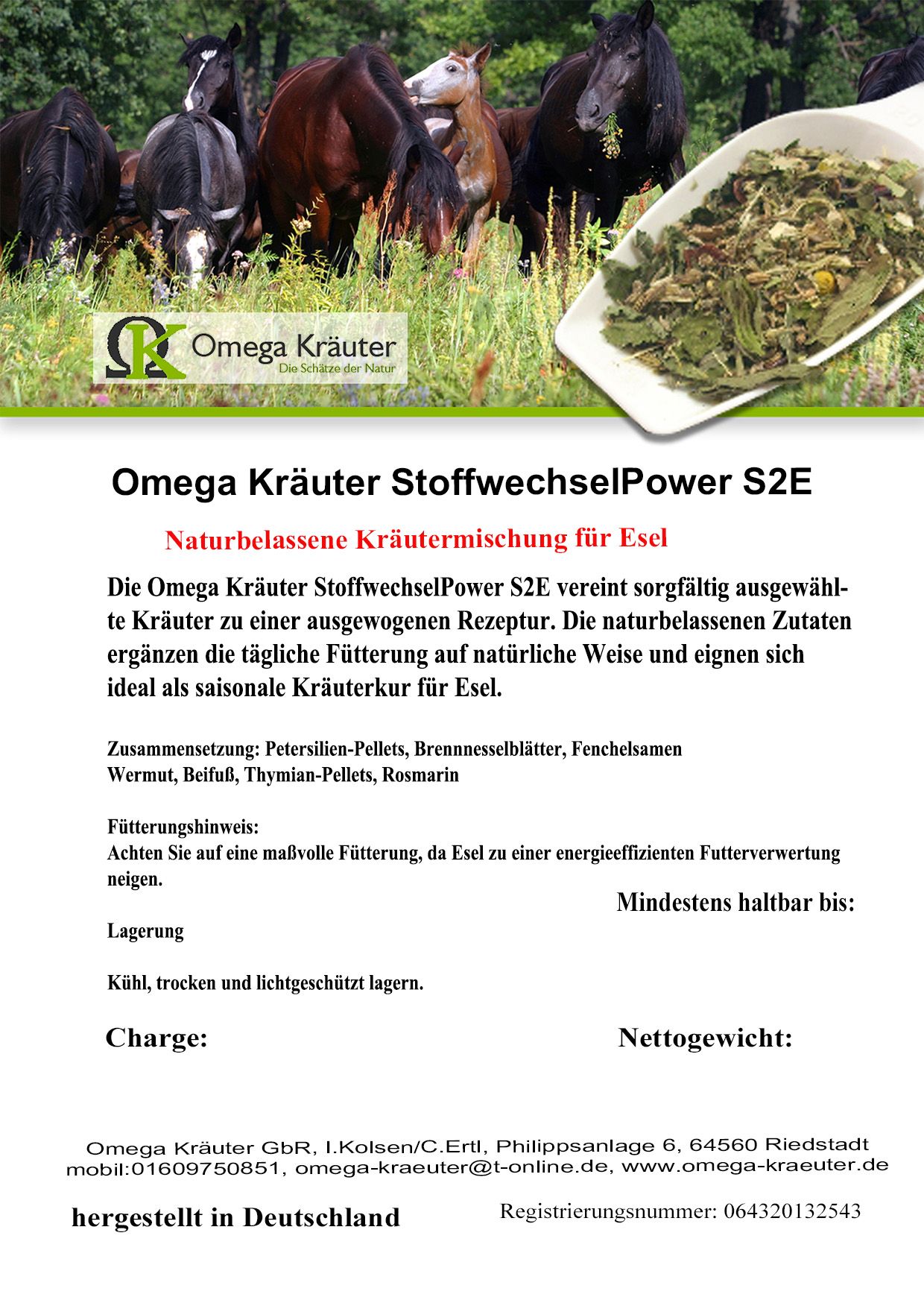 Omega Kräuter StoffwechselPower S2E