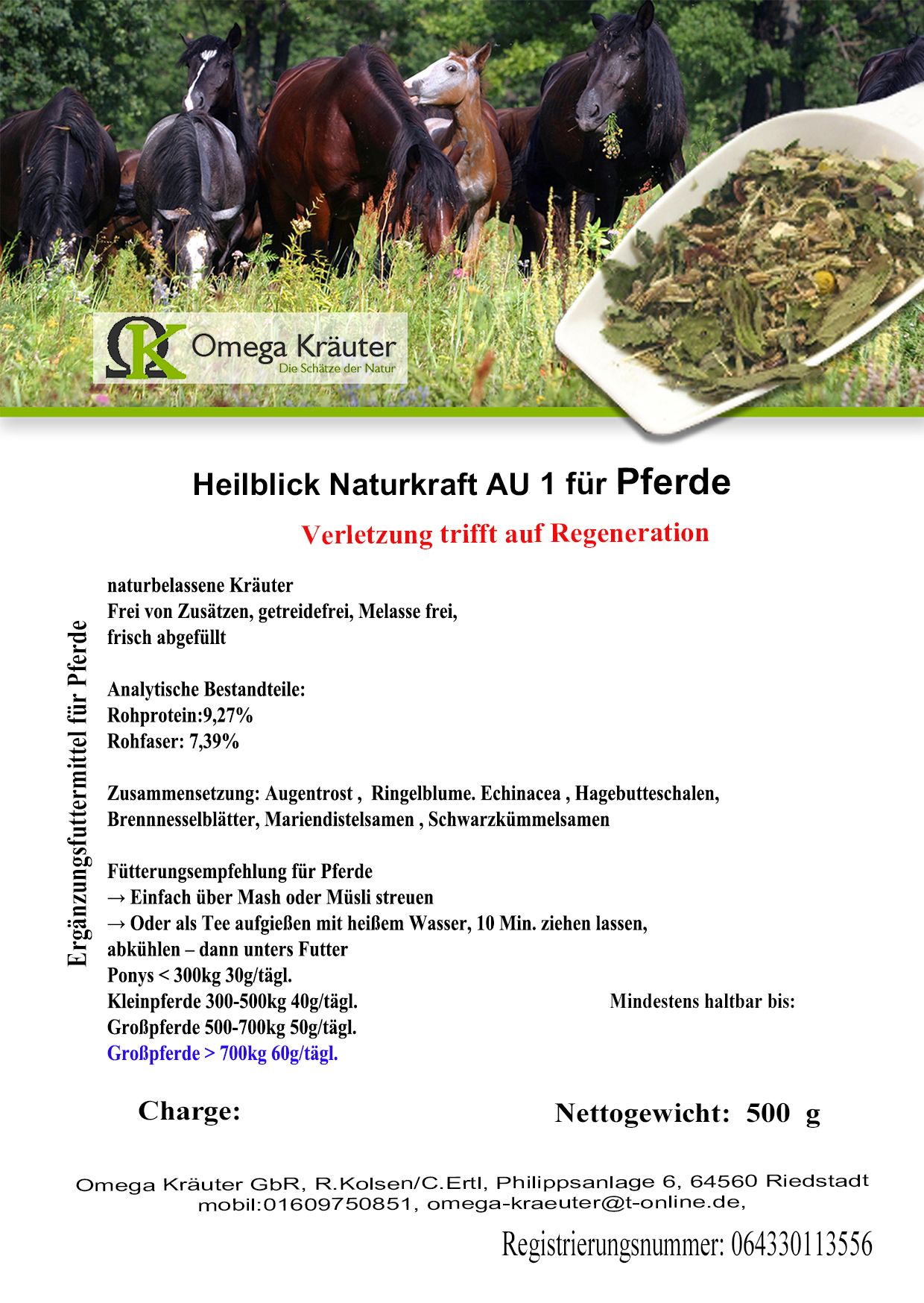 Heilblick Naturkraft AU1 für Pferde