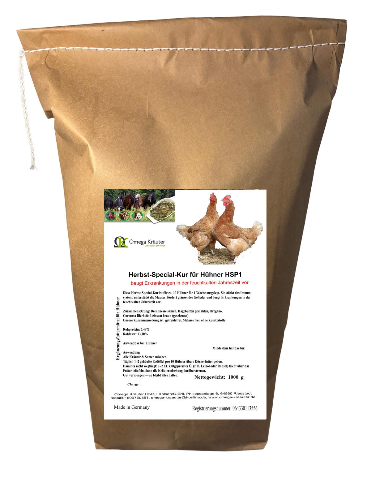 Herbst-Special-Kur für Hühner HSP1