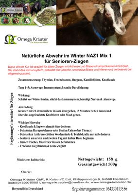 NAZ1 Natürliche Abwehr im Winter für Ziegen