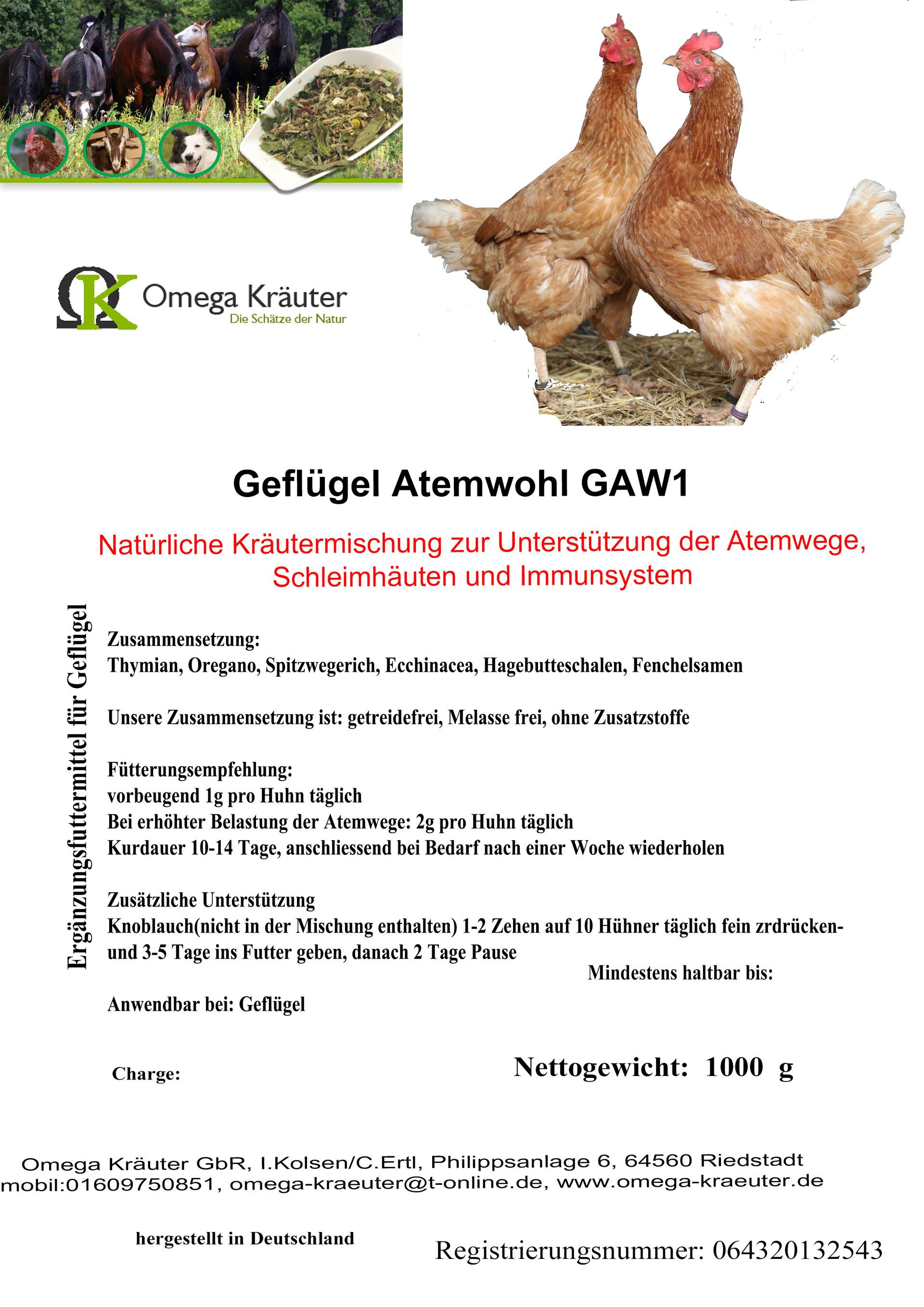 Geflügel Atemwohl GAW1