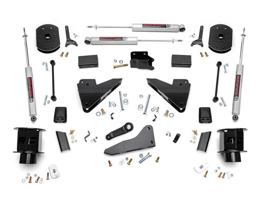 Rough Country 5" Lift Kit (14-18) FR Spacer/Radius Arm Drop/Ram 2500 4WD