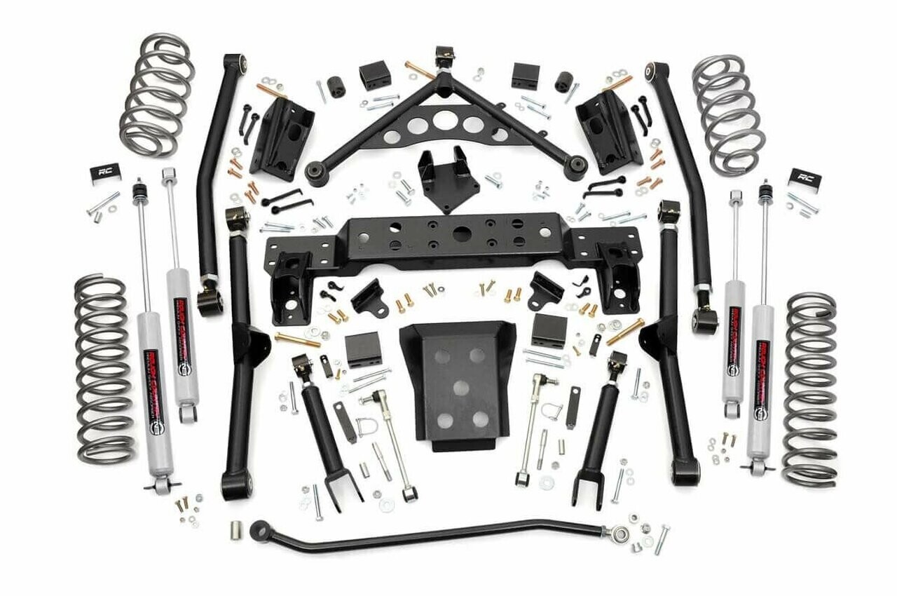 Rough Country 4" Inch  Lift LONG ARM | JEEP GRAND CHEROKEE WJ 4WD (1999-2004)