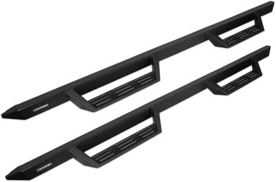 Raptor Series Magnum RT Side Step For 05-21 Toyota Tacoma Double Cab Black Cab Length Gen 2