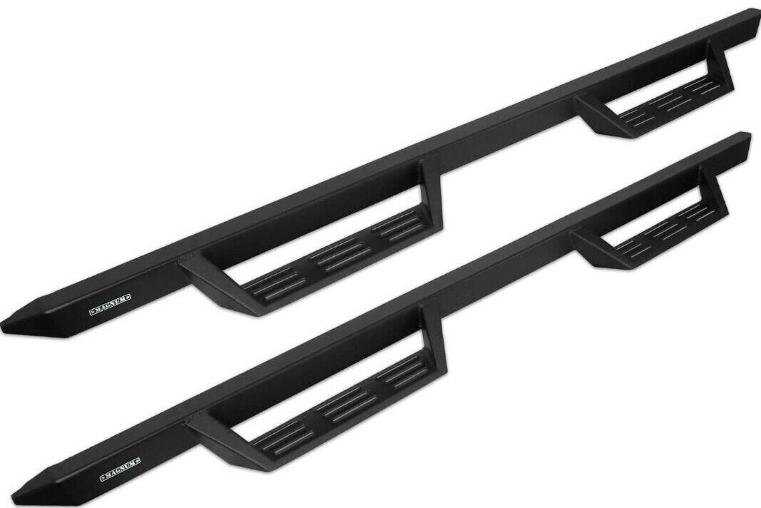 Raptor Series 19-22 For Chevrolet Silverado, GMC Sierra 1500, 2500 3500 HD Crew Cab Black Length Gen 2 RT Steps