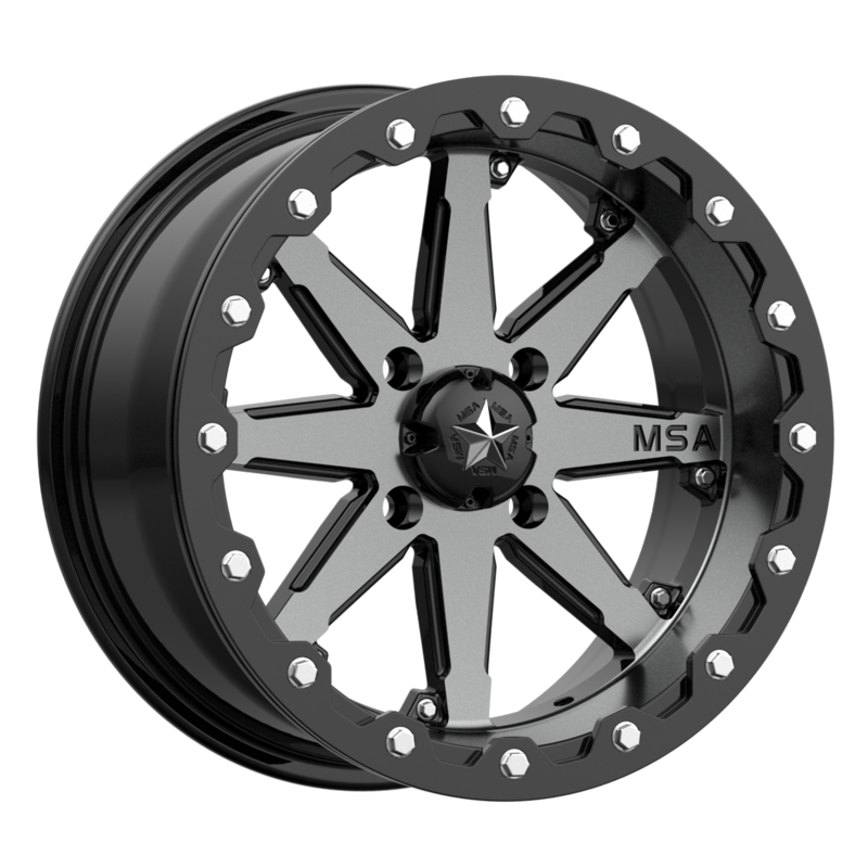 4-MSA Offroad UTV M21 Lok 15x7 4x137 0mm Black Dark Tint Wheels