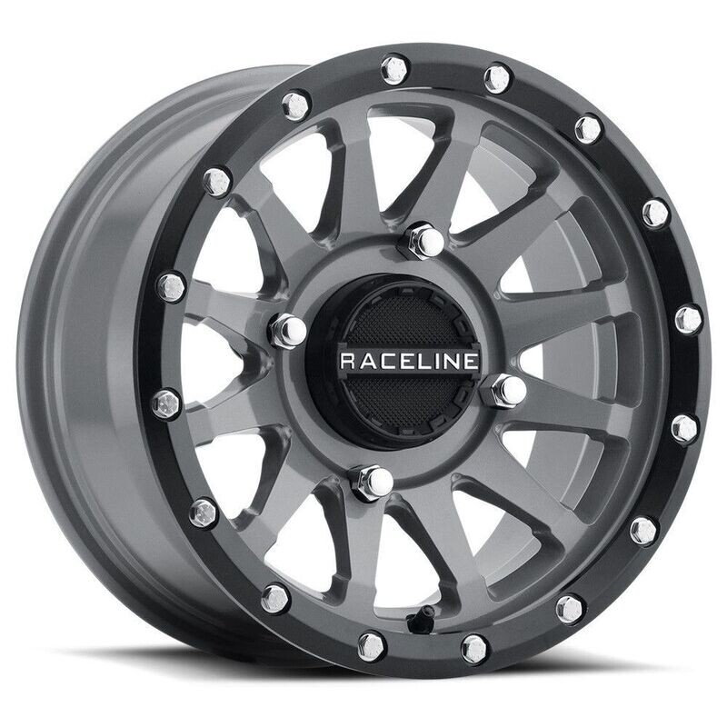 4-Raceline UTV A95SG Trophy 15x7 4x156 10mm Stealth Gray Wheels