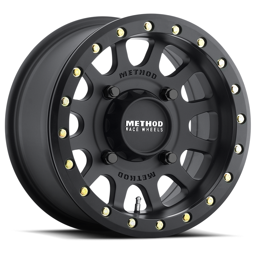 4-Method Race UTV Beadlock MR401 15x7 4x137 13/4+3 Matte Black Wheel