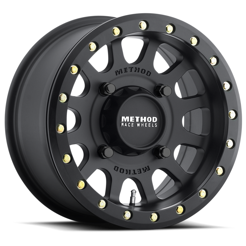 4-Method Race UTV Beadlock MR401 15x7 4x156 13/4+3 Matte Black UTV Wheel (1-Wheel)