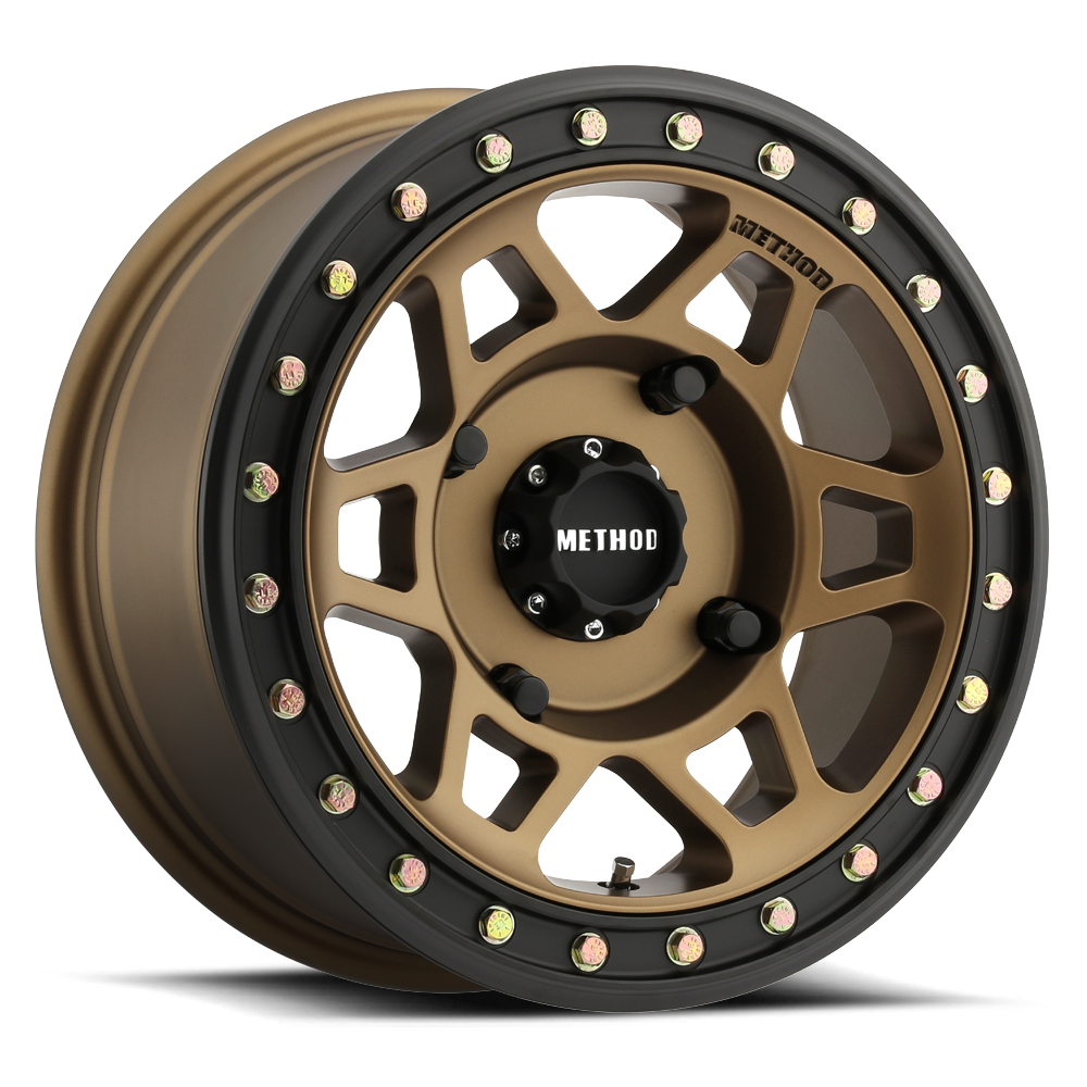 4-Method Race Beadlock UTV MR405 15x7 4x136 13/4+3 Bronze Matte Black Lip Wheels