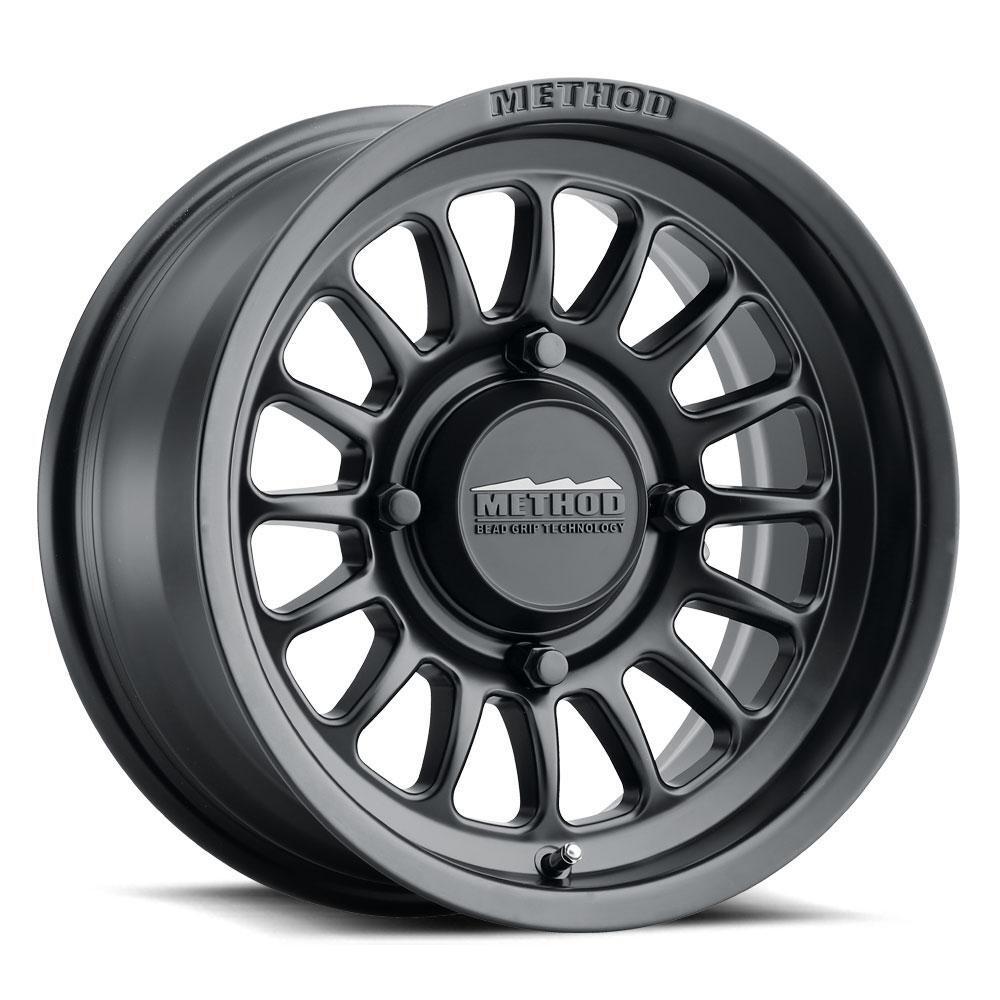 4-Method Race UTV Bead Grip MR411 15x7 4x156 13/4+3 Matte Black Wheels