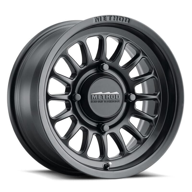 4-Method Race UTV Bead Grip MR411 15x7 4x156 13/4+3 Matte Black Wheels
