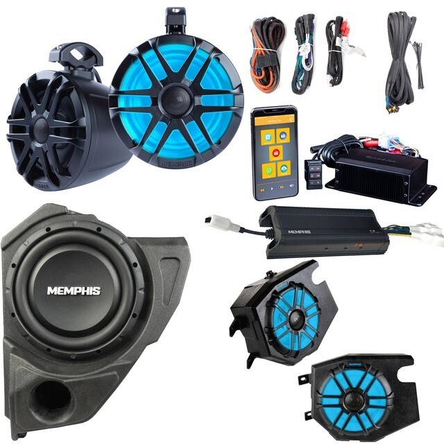 Memphis UTV Audio 4 LED Speaker with 