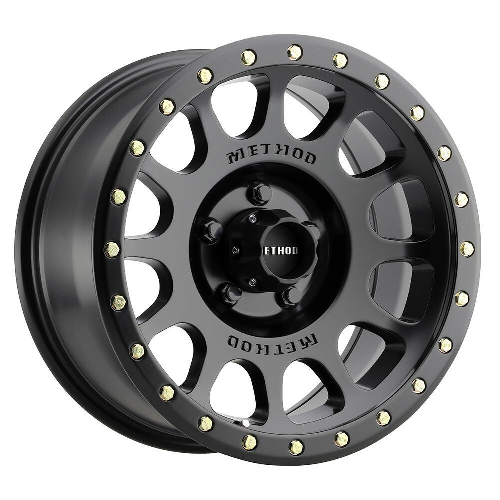 4-Method Race MR305 NV 17x8.5 5X5 5X127  0mm Matte Black Wheels