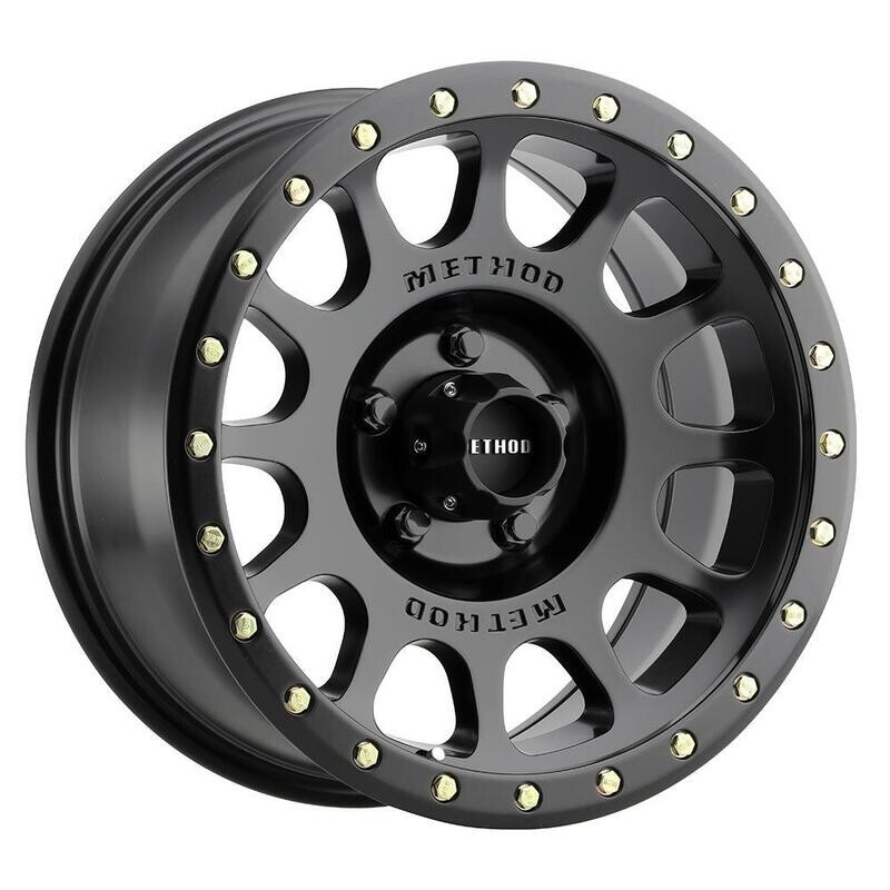 4-Method Race MR305 NV 17x8.5 5X5 5X127  0mm Matte Black Wheels